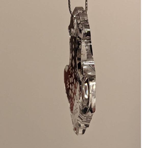 Genuine Fine Crystal Christmas Ornament Signed Pepi Herrmann - Picture 5 of 7